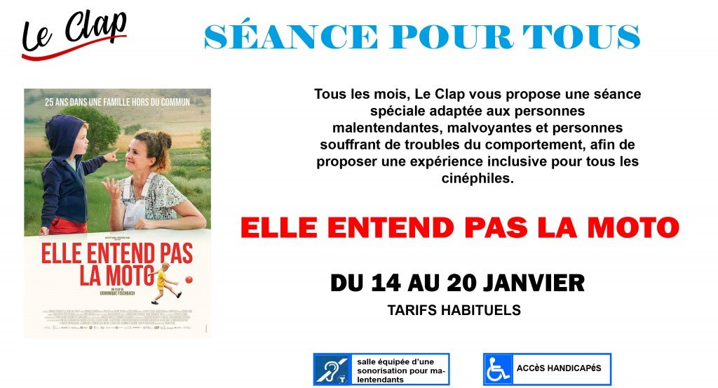 actualité Séances pour tous elle entend pas la moto