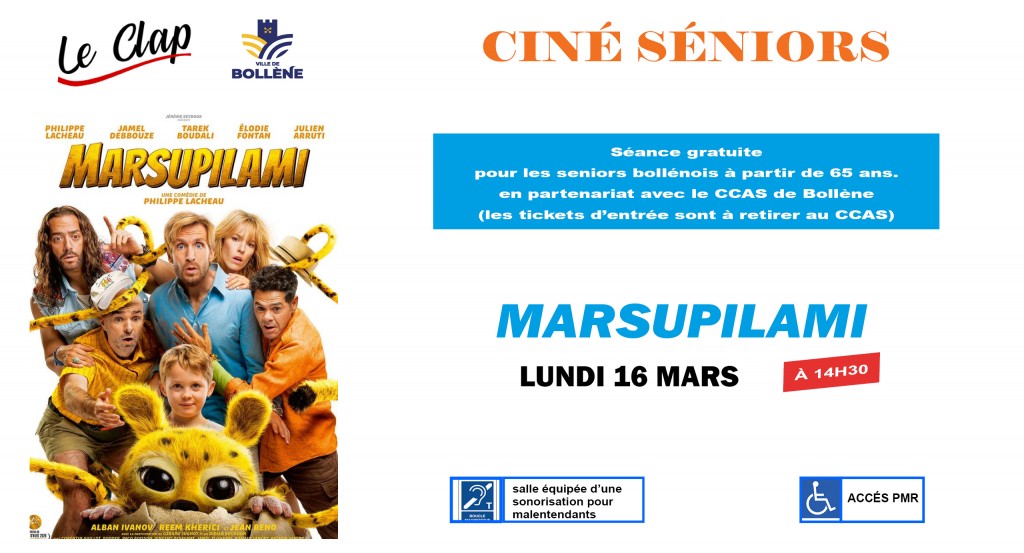 actualité Ciné-Seniors / Mars