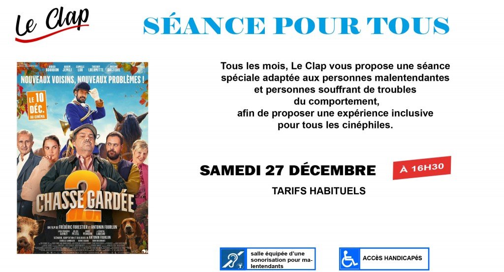 actualité Séance Pour Tous / Chasse Gardée 2