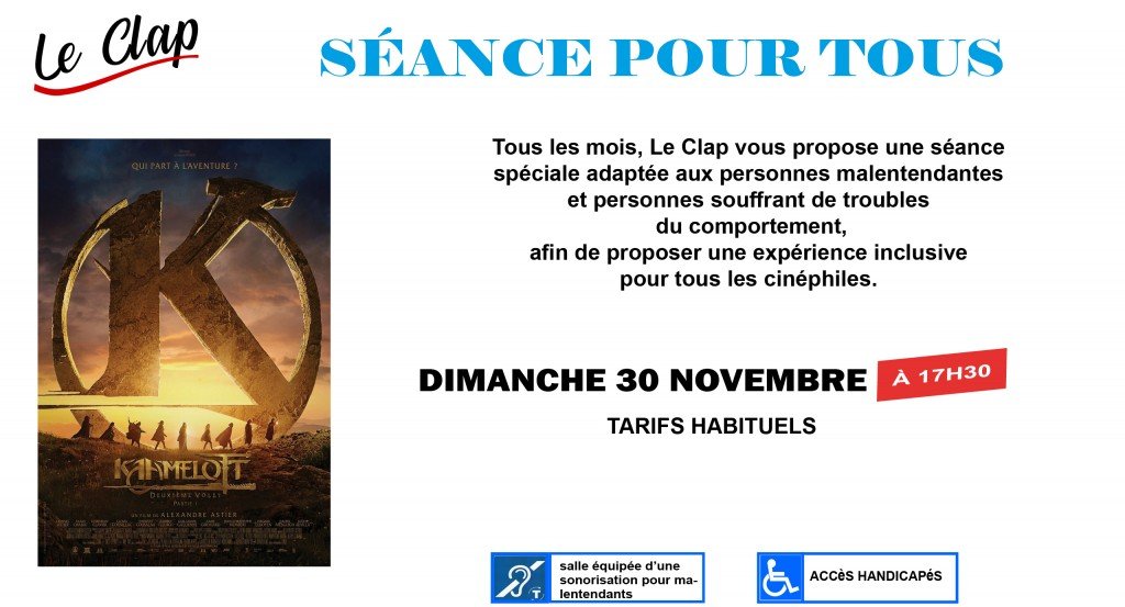 actualité Séance Pour Tous / Novembre