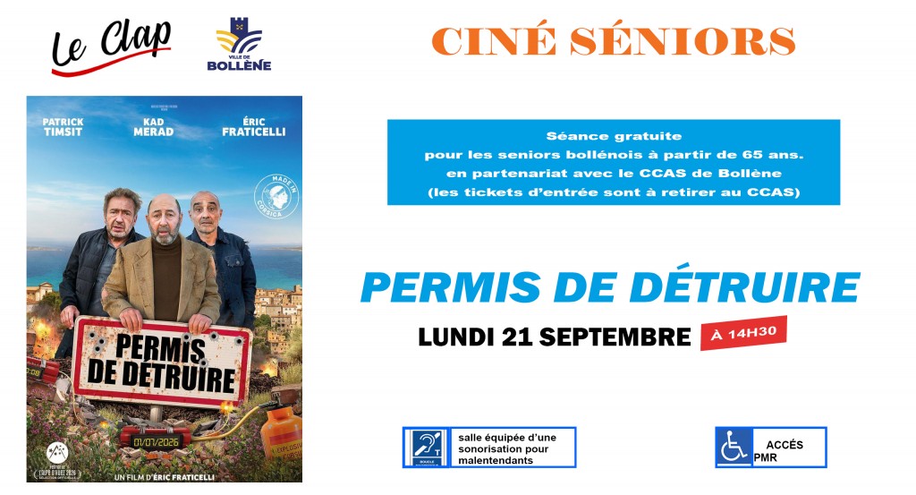 actualité Ciné-Séniors / Permis de Détruire