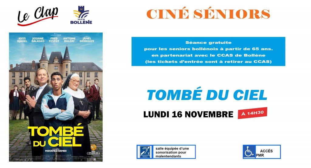 actualité Ciné-Seniors Novembre / Tombé du Ciel