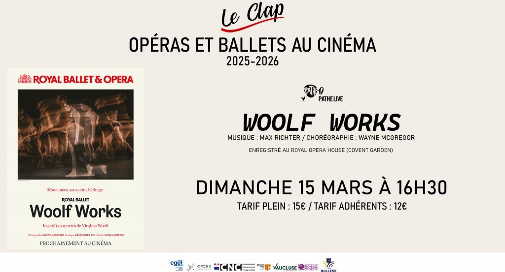 actualité Opéra et Ballet au Cinéma / Woolf Works