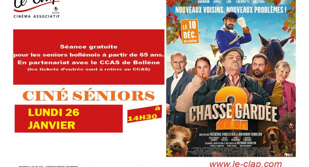 actualité Ciné-Seniors / Janvier 2026