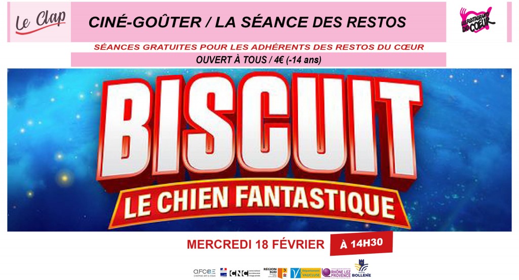 actualité Ciné-Goûter / Séance des Restos du Coeur Février